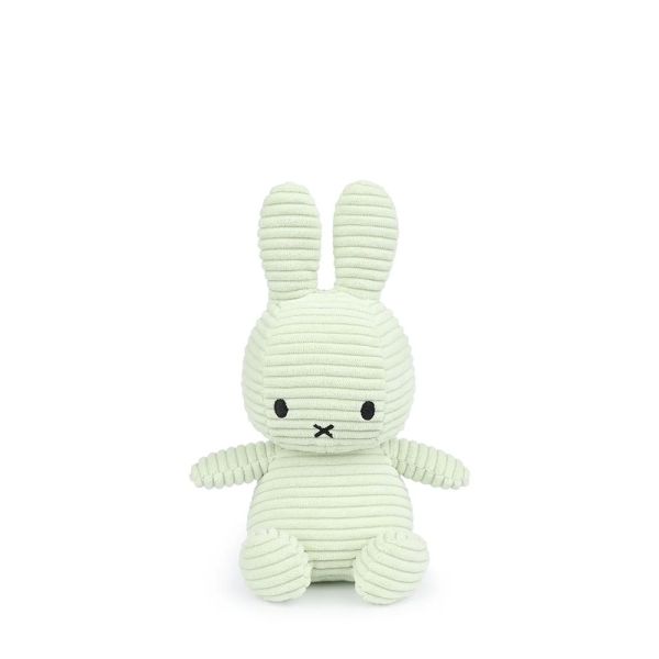 Peluche lapin Miffy velours côtelé éco 23 cm Menthe