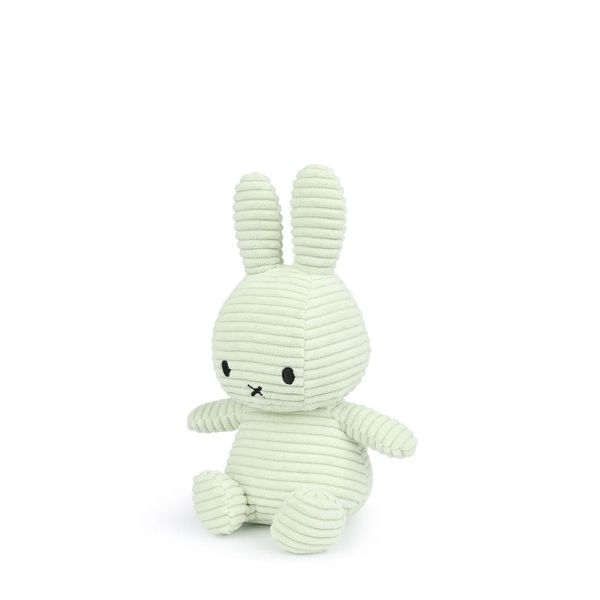 Peluche lapin Miffy velours côtelé éco 23 cm Menthe
