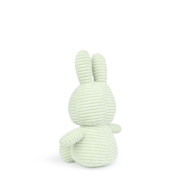 Peluche lapin Miffy velours côtelé éco 23 cm Menthe