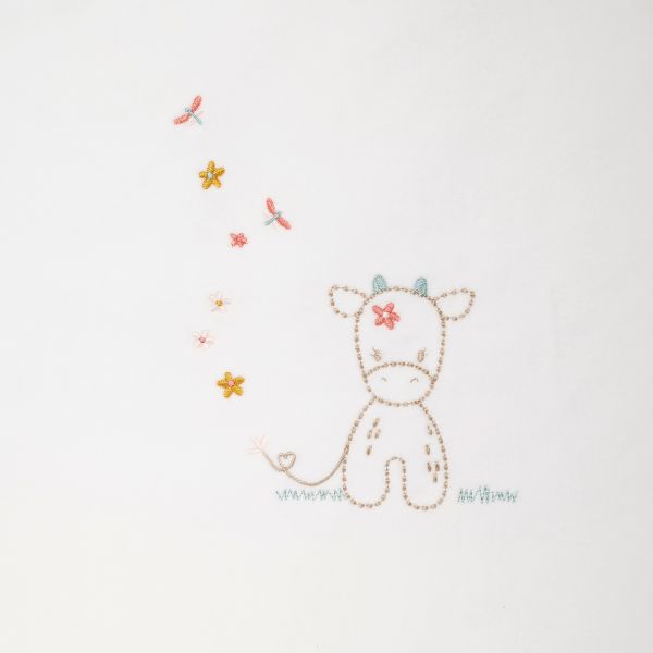 Couverture bébé 100 x 135 cm Mila la vache