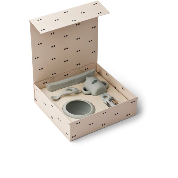 Coffret repas bébé 5 pièces Mileah Dove Blue