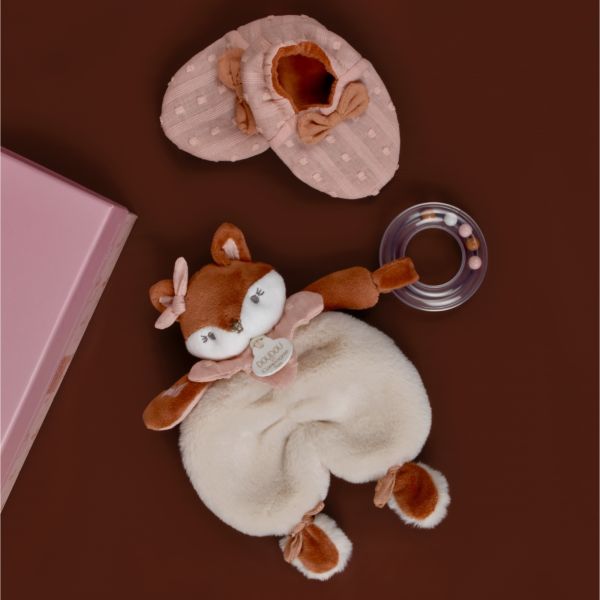 Coffret bébé Doudou et chaussons Mina la renarde