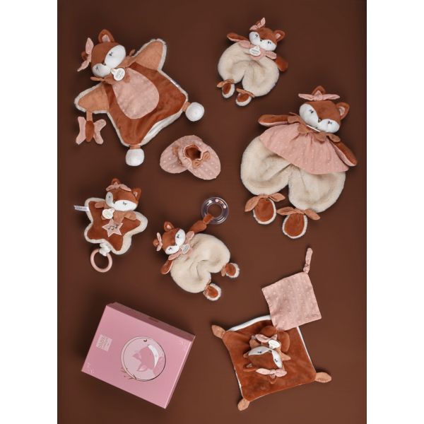 Coffret bébé Doudou et chaussons Mina la renarde