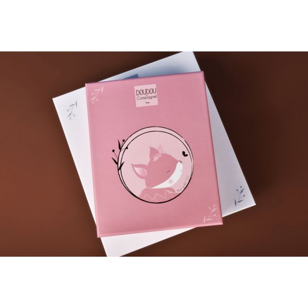 Doudou attache sucette 20 cm Mina la renarde