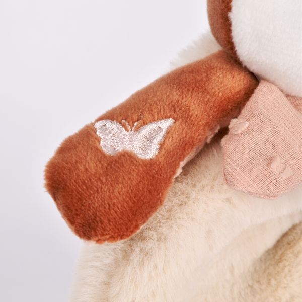 Doudou avec hochet 18 cm Mina la renarde