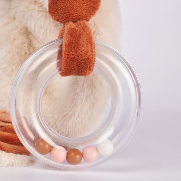 Doudou avec hochet 18 cm Mina la renarde
