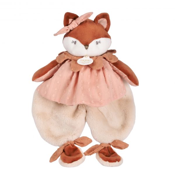 Doudou plat 29 cm Mina la renarde