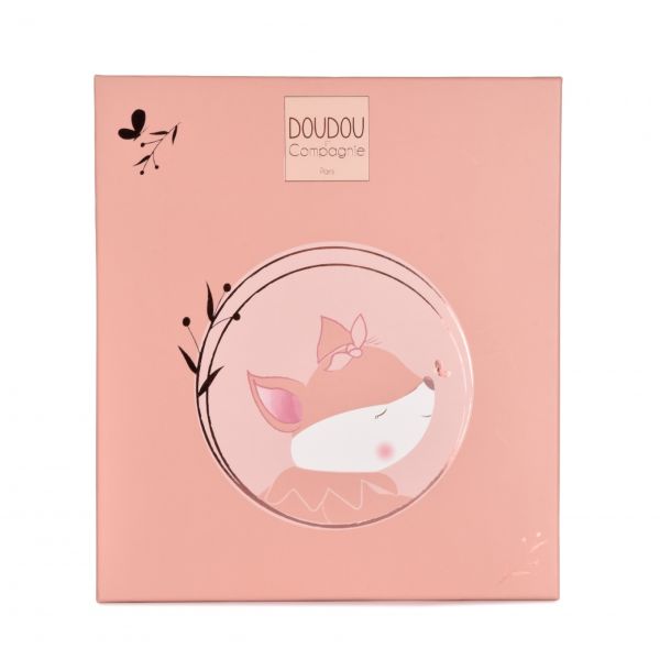 Doudou plat 29 cm Mina la renarde