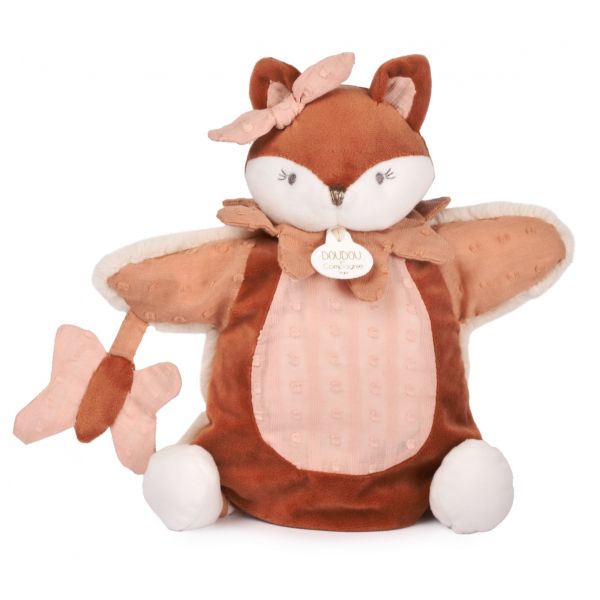 Doudou marionnette Mina la renarde 25 cm