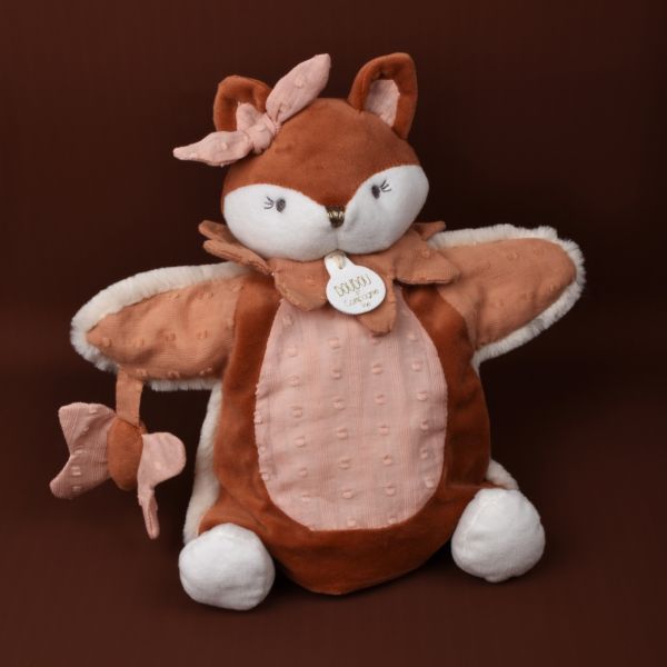 Doudou marionnette Mina la renarde 25 cm