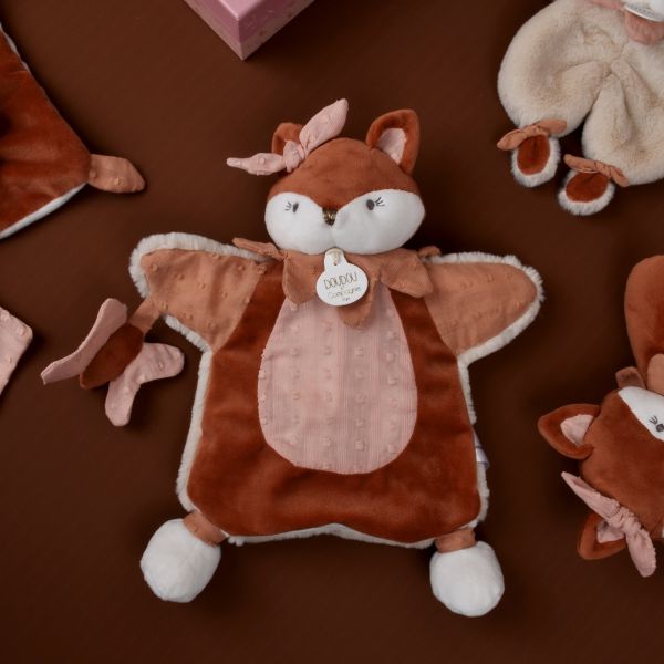 Doudou marionnette Mina la renarde 25 cm