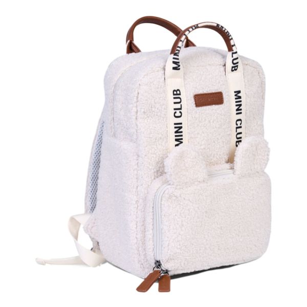 Sac à dos enfant Mini Club Signature Teddy Ecru