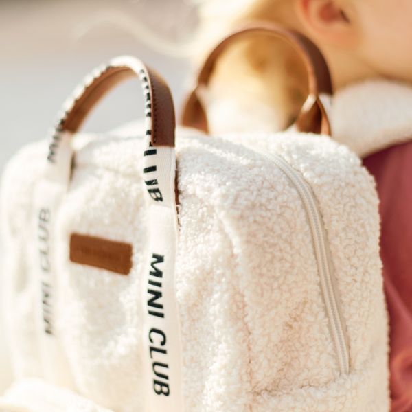 Sac à dos enfant Mini Club Signature Teddy Ecru
