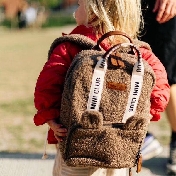 Sac à dos enfant Mini Club Signature Teddy Brun Doux