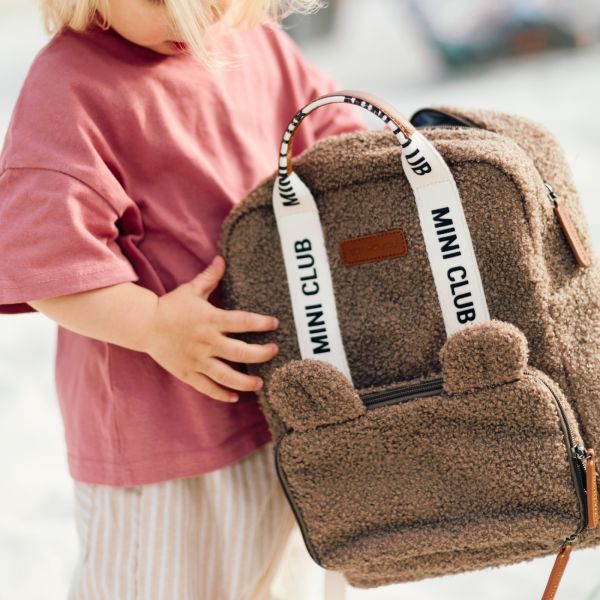 Sac à dos enfant Mini Club Signature Teddy Brun Doux