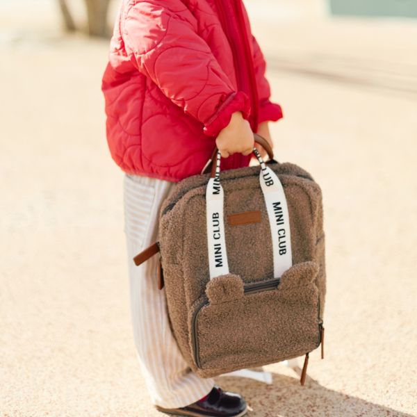 Sac à dos enfant Mini Club Signature Teddy Brun Doux