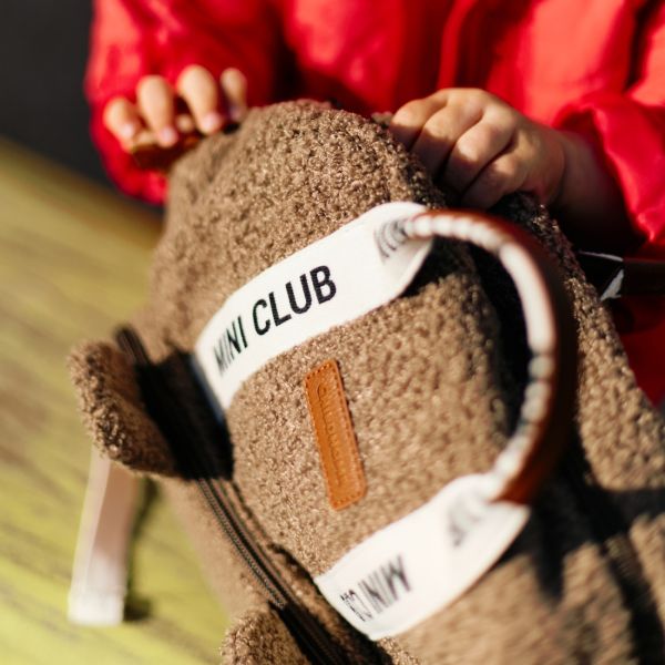 Sac à dos enfant Mini Club Signature Teddy Brun Doux