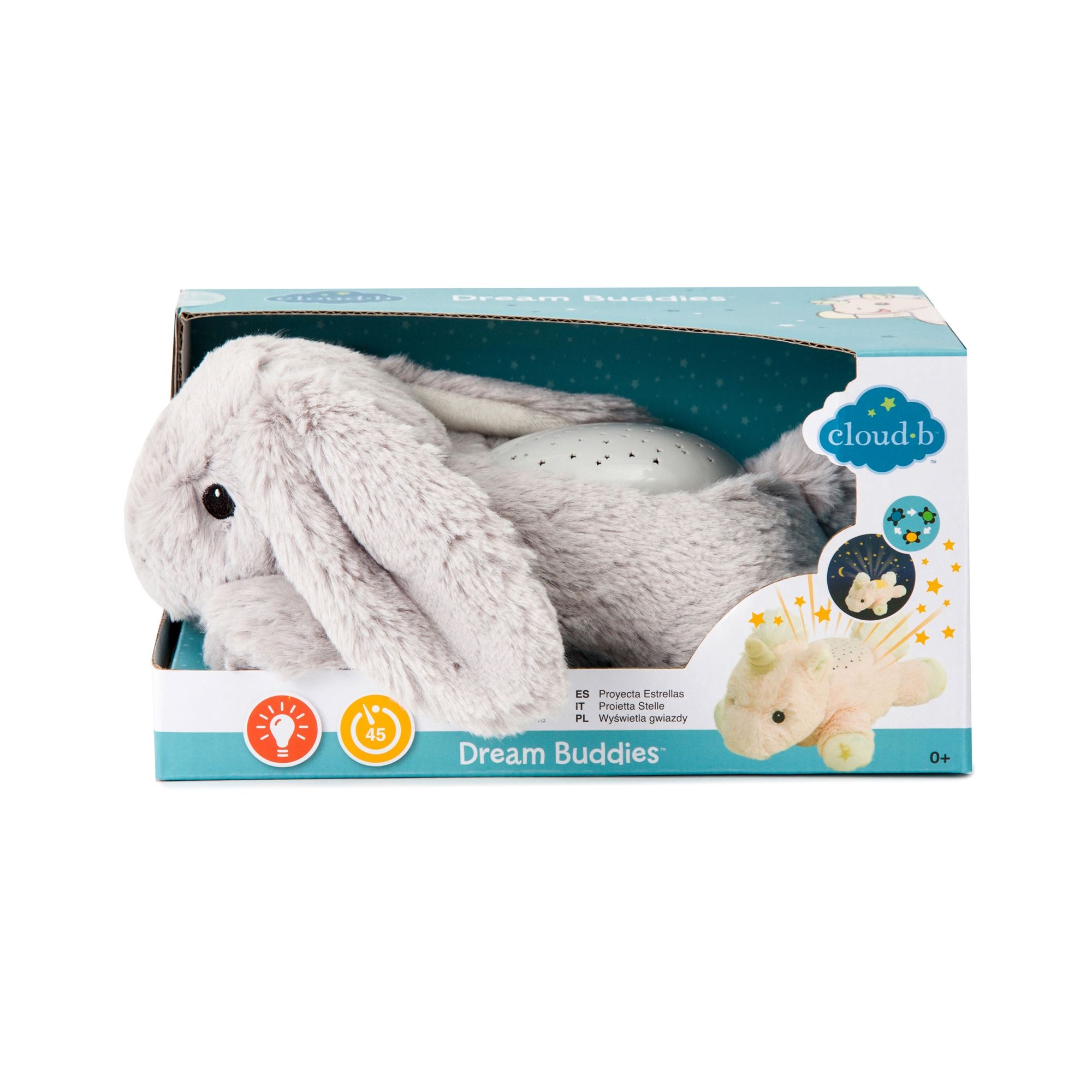 Peluche veilleuse bébé projection plafond lapin Dream Buddies - Made in Bébé