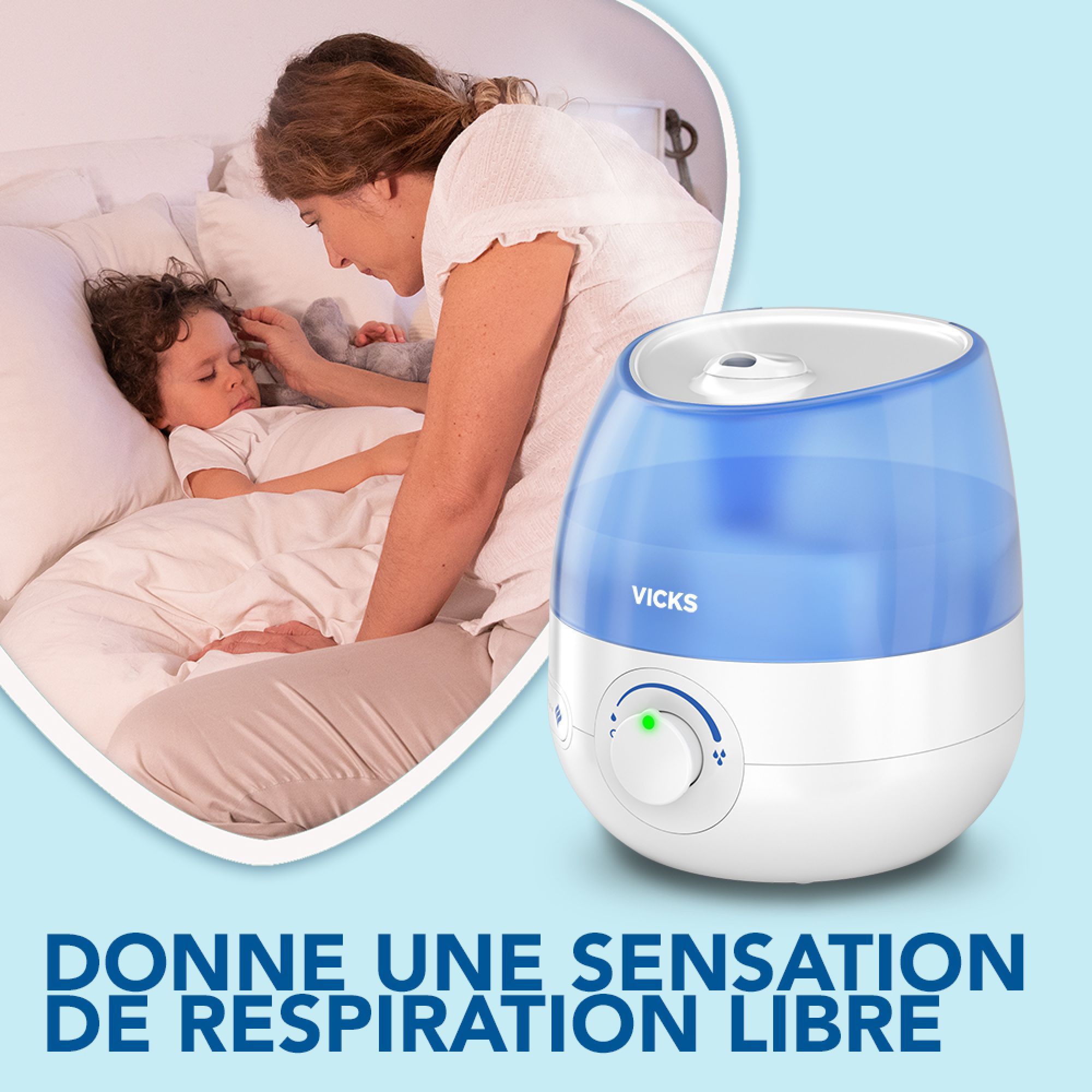 Mini humidificateur Cool Mist Vicks - Made in Bébé