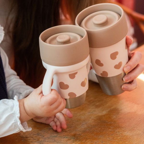 Coffret 2 tasses parent enfant Click & Drink Mini & Me BigLove