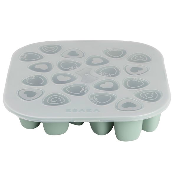 Moule multiportions silicone 20 x 35 ml Vert sauge