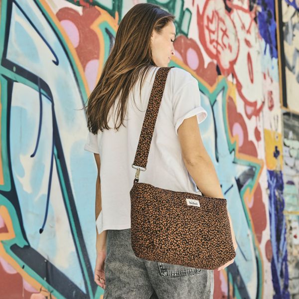 Organisateur de poussette Collection Léopard Noir