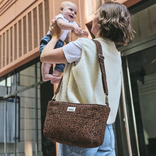 Organisateur de poussette Collection Léopard Noir