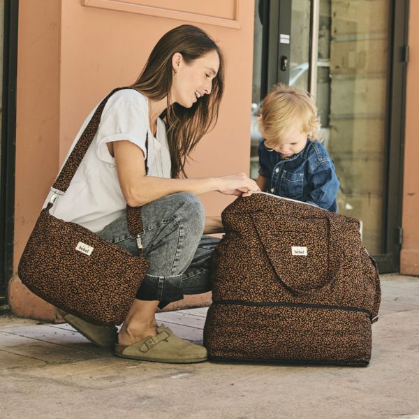 Organisateur de poussette Collection Léopard Noir