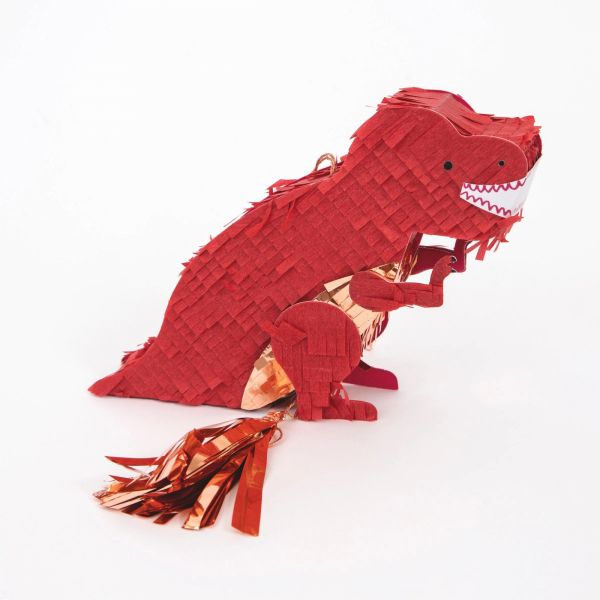 Mini piñata T-Rex avec confettis et tatouages
