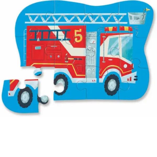 Mini Puzzle  12 pièces Camion de pompier