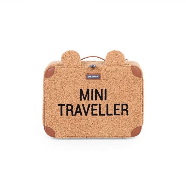 Valise enfant Mini traveller kids suitcase teddy Brun