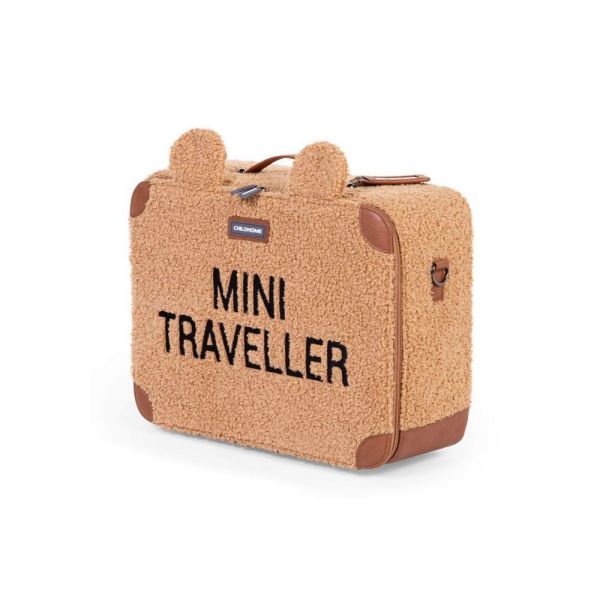 Valise enfant Mini traveller kids suitcase teddy Brun