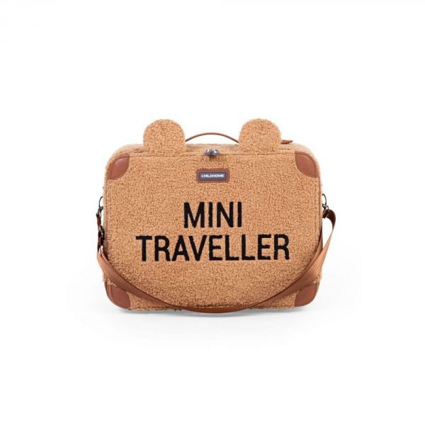 Valise enfant Mini traveller kids suitcase teddy Brun