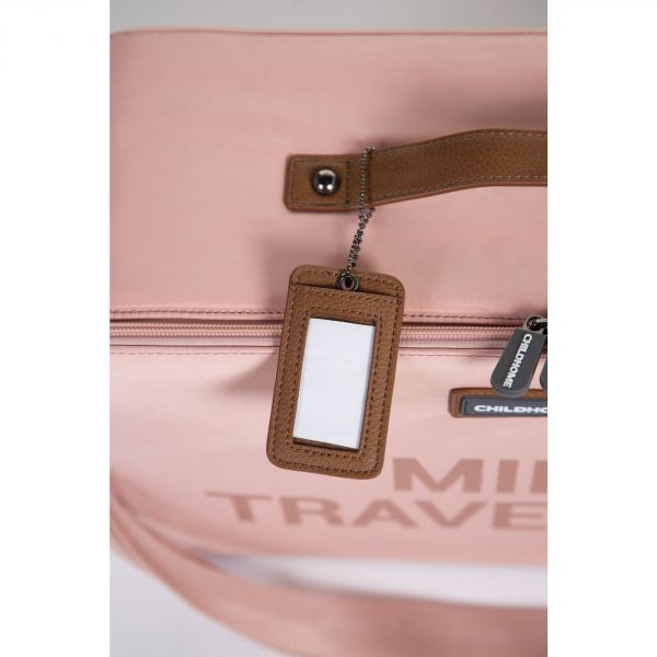 Valise enfant Mini traveller rose et cuivre