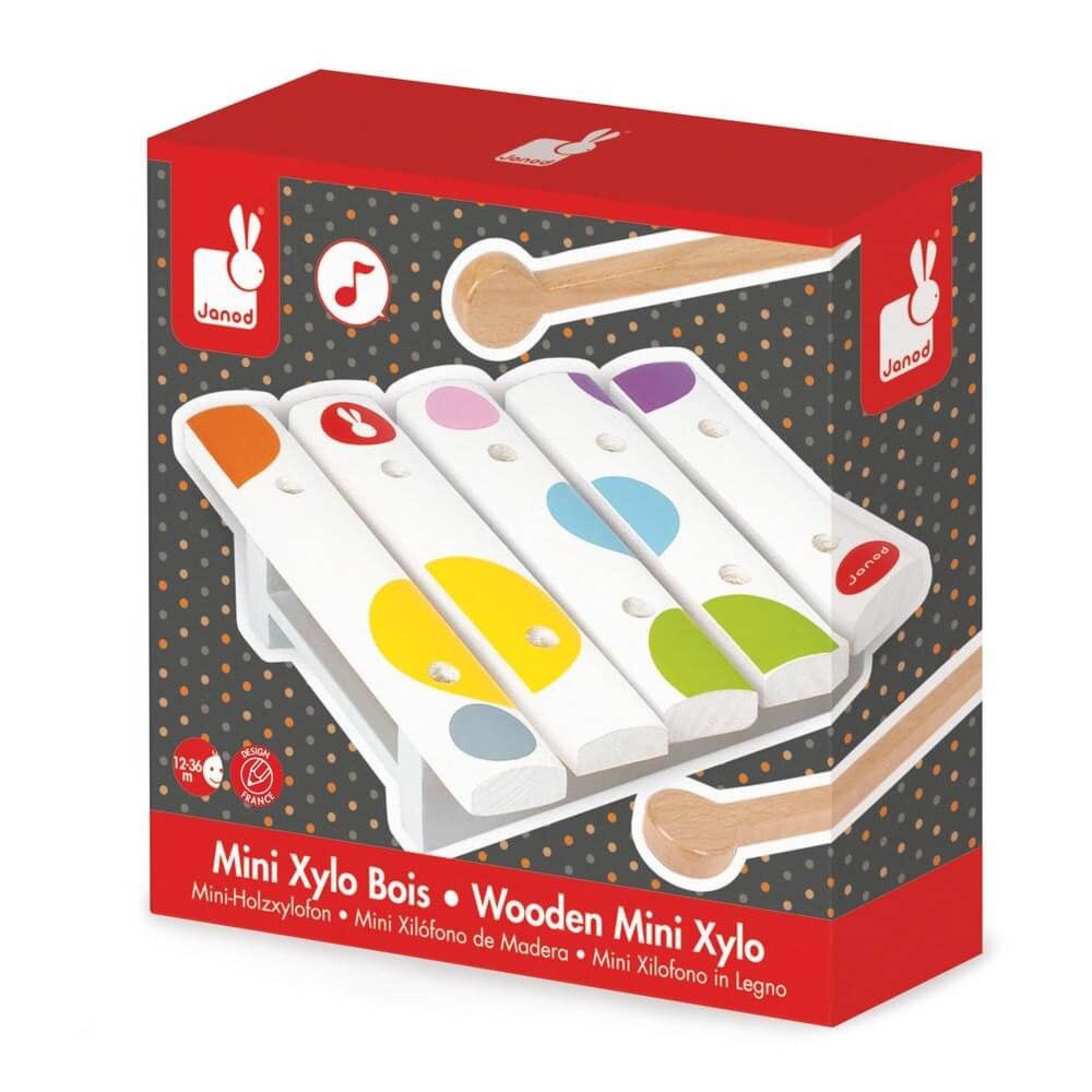 Janod Mini Xylophone Pour Enfant Confetti Made In Bebe