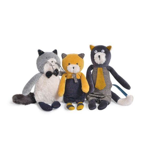 Petite peluche Les Moustaches - Chat Fernand