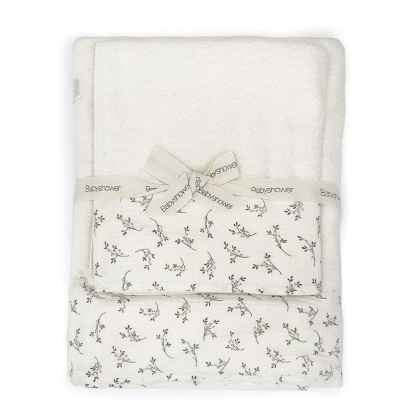 Lot de 2 serviettes de toilette Mini&Max Olive bloom