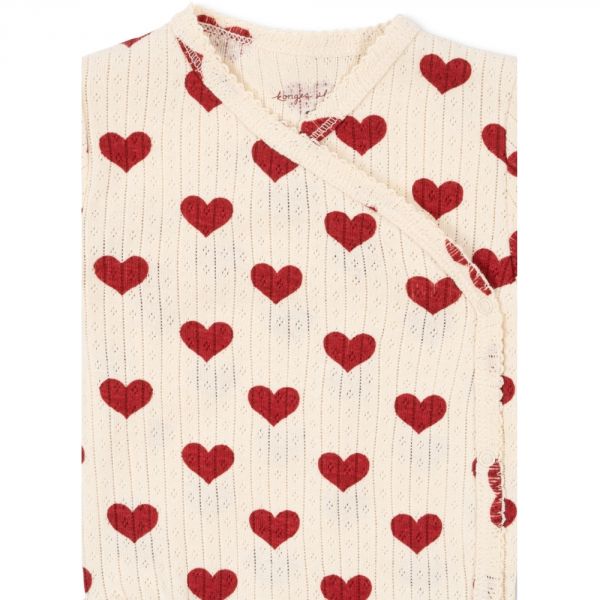 Body bébé manches longues 0-1 mois Amour Rouge