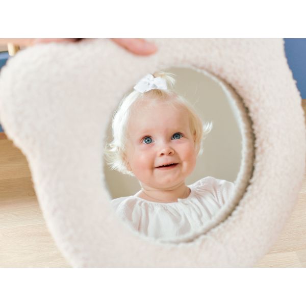 Miroir enfant Teddy Écru 35 cm