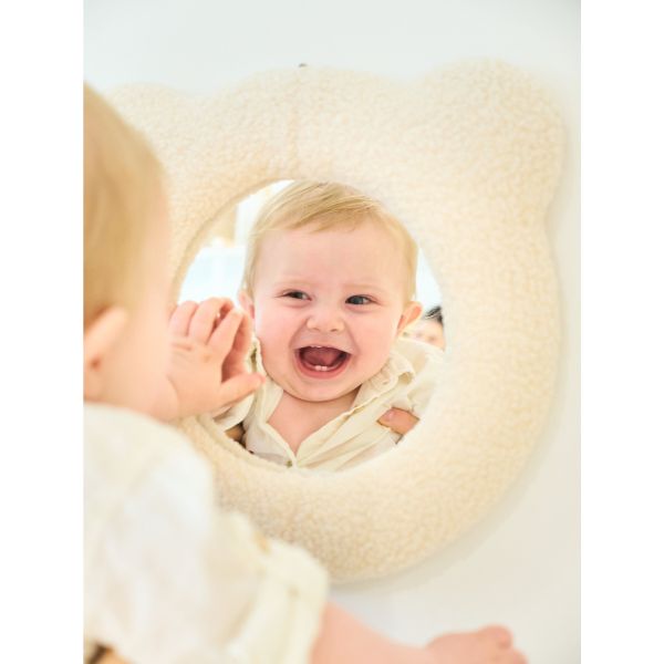 Miroir enfant Teddy Écru 35 cm