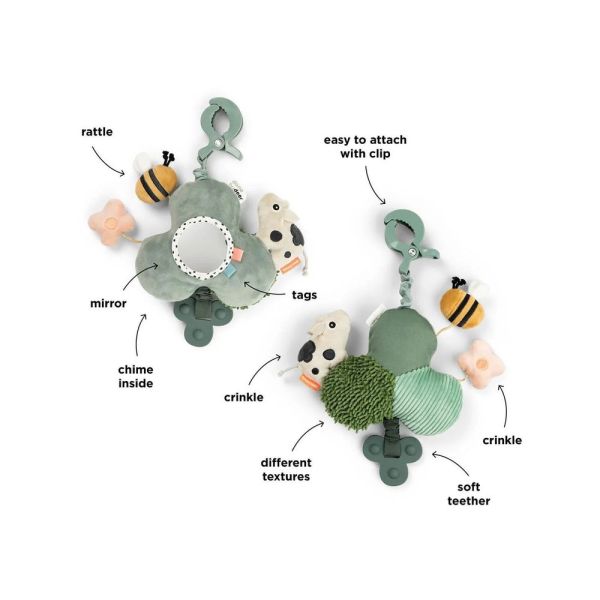 Miroir d'éveil à clipser Tiny farm Vert