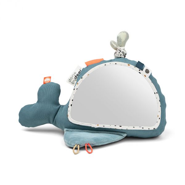 Jouet d'éveil miroir Wally bleu