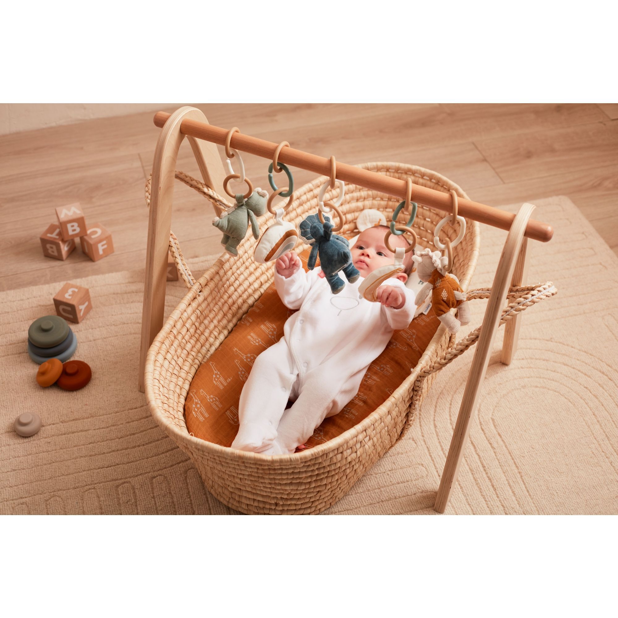 Arche d'éveil en bois avec coussin Musical MIKA - Tout pour bébé,  puériculture - ETHIQ