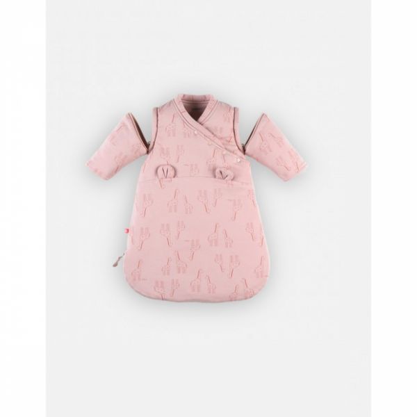 Gigoteuse hiver 0-3 mois Jersey bio Rose girafe