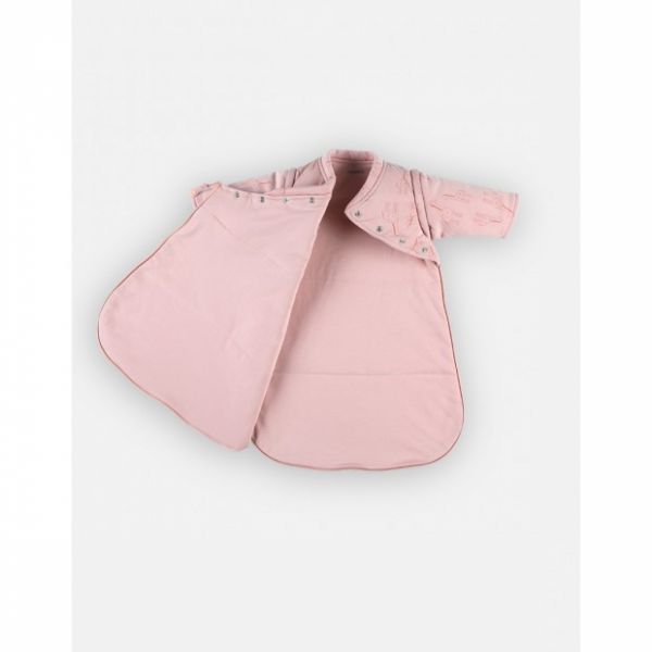 Gigoteuse hiver 0-3 mois Jersey bio Rose girafe