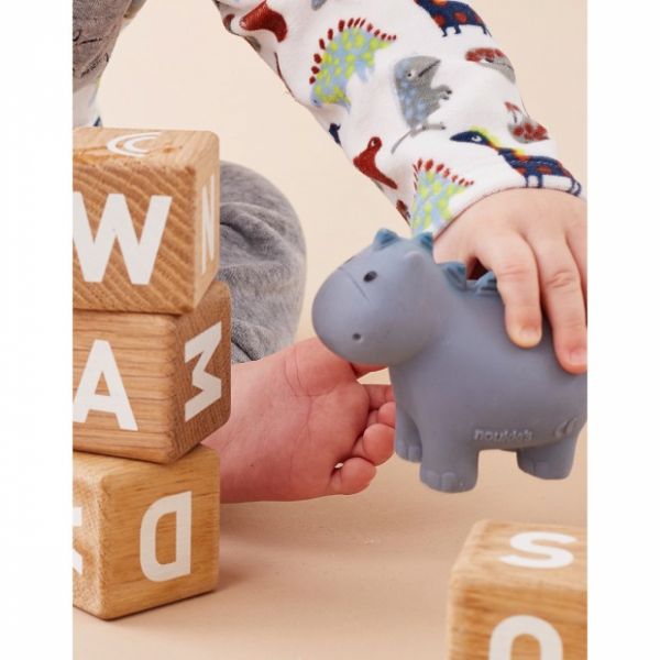 Hochet dinosaure bleu