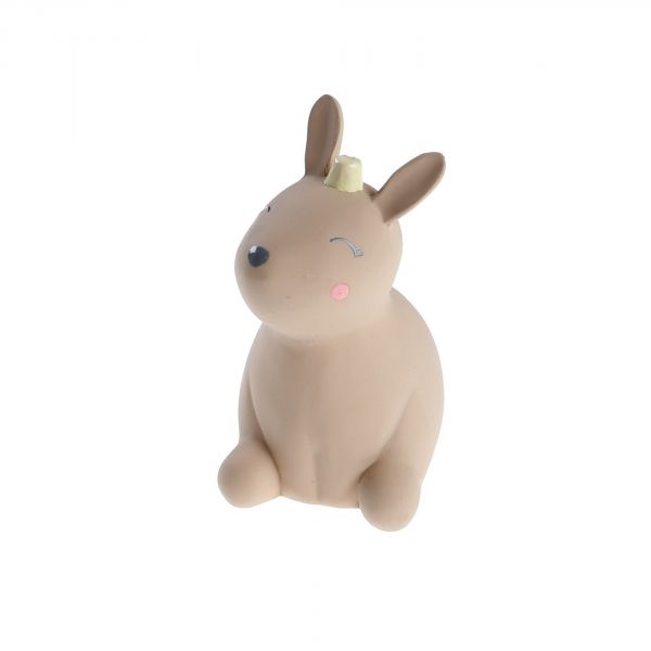 Hochet lapin beige