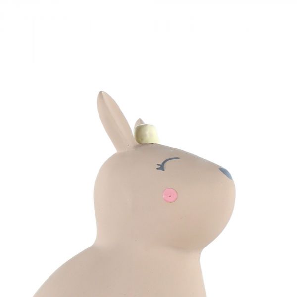 Hochet lapin beige