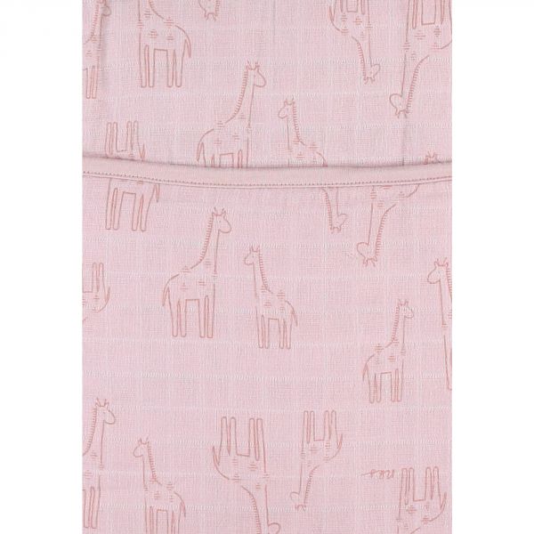 Poche de rangement rose motif girafe