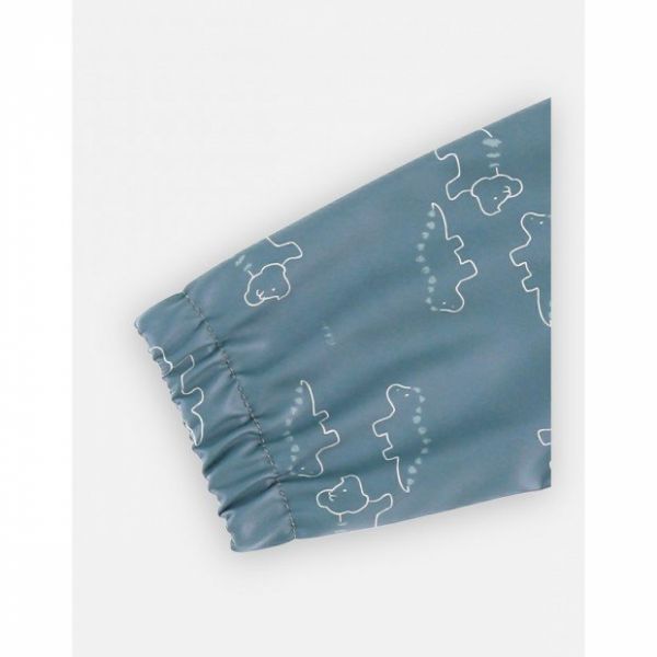 Bavoir tablier bleu motif dinosaure